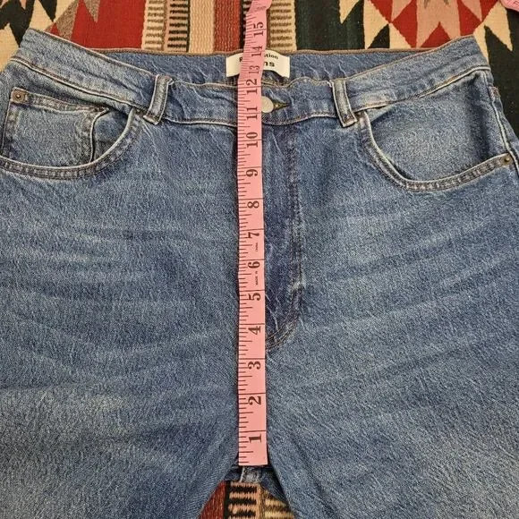 Reformation Liza High Straight Jeans Sz 31 Laguna Blue Organic Cotton Casual - Picture 7 of 9